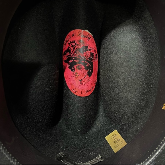 Black Nancy Hughes Cowgirl hat - Picture 4 of 5